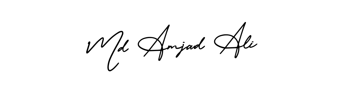Also You can easily find your signature by using the search form. We will create Md Amjad Ali name handwritten signature images for you free of cost using AmerikaSignatureDemo-Regular sign style. Md Amjad Ali signature style 3 images and pictures png