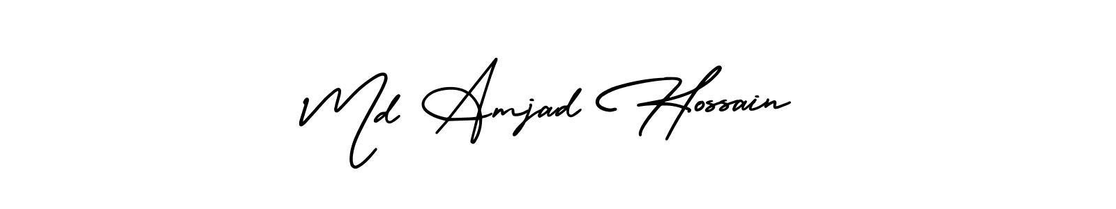 It looks lik you need a new signature style for name Md Amjad Hossain. Design unique handwritten (AmerikaSignatureDemo-Regular) signature with our free signature maker in just a few clicks. Md Amjad Hossain signature style 3 images and pictures png