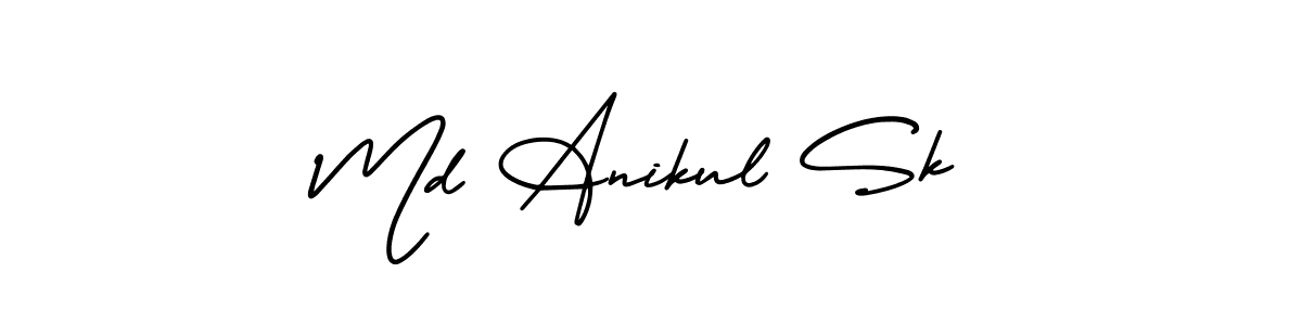 Check out images of Autograph of Md Anikul Sk name. Actor Md Anikul Sk Signature Style. AmerikaSignatureDemo-Regular is a professional sign style online. Md Anikul Sk signature style 3 images and pictures png