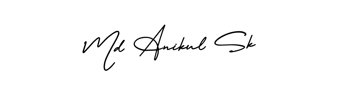 See photos of Md Anikul Sk official signature by Spectra . Check more albums & portfolios. Read reviews & check more about AmerikaSignatureDemo-Regular font. Md Anikul Sk signature style 3 images and pictures png