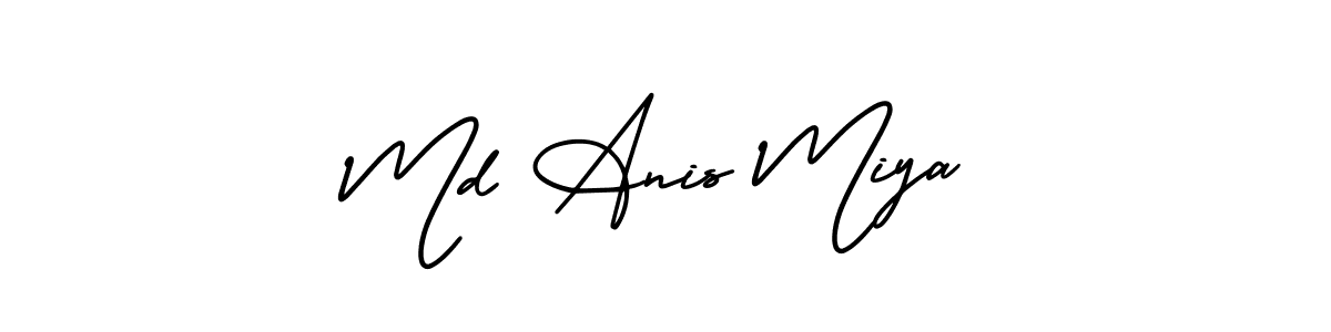 if you are searching for the best signature style for your name Md Anis Miya. so please give up your signature search. here we have designed multiple signature styles  using AmerikaSignatureDemo-Regular. Md Anis Miya signature style 3 images and pictures png