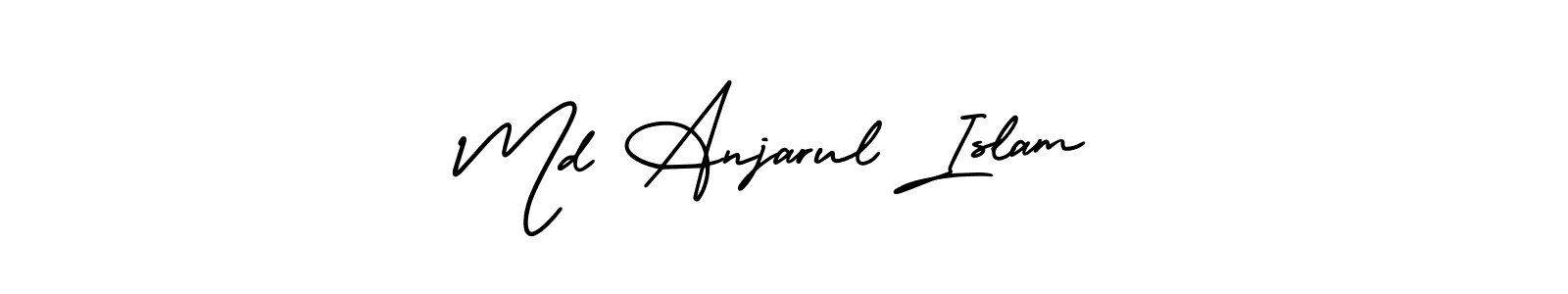 Make a beautiful signature design for name Md Anjarul Islam. With this signature (AmerikaSignatureDemo-Regular) style, you can create a handwritten signature for free. Md Anjarul Islam signature style 3 images and pictures png