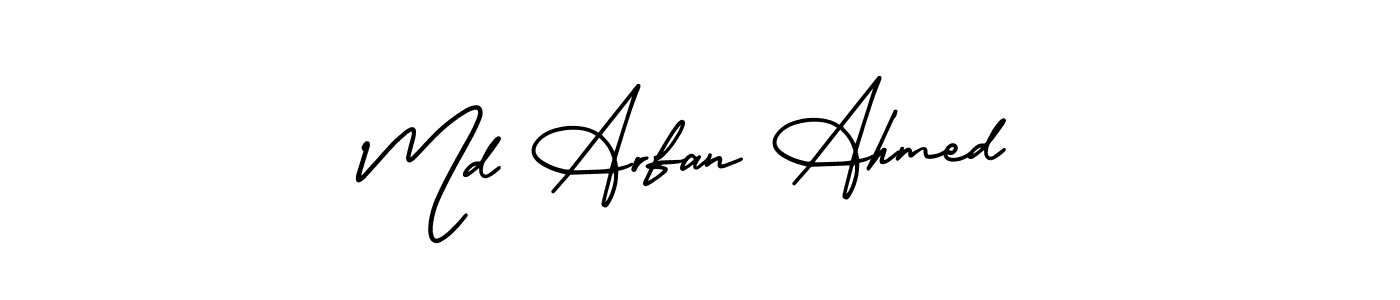 Make a beautiful signature design for name Md Arfan Ahmed. With this signature (AmerikaSignatureDemo-Regular) style, you can create a handwritten signature for free. Md Arfan Ahmed signature style 3 images and pictures png