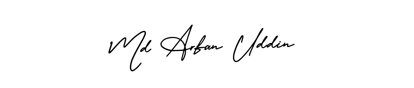 AmerikaSignatureDemo-Regular is a professional signature style that is perfect for those who want to add a touch of class to their signature. It is also a great choice for those who want to make their signature more unique. Get Md Arfan Uddin name to fancy signature for free. Md Arfan Uddin signature style 3 images and pictures png