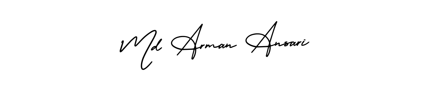 Also we have Md Arman Ansari name is the best signature style. Create professional handwritten signature collection using AmerikaSignatureDemo-Regular autograph style. Md Arman Ansari signature style 3 images and pictures png