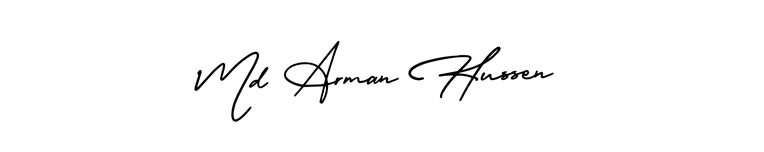 How to make Md Arman Hussen signature? AmerikaSignatureDemo-Regular is a professional autograph style. Create handwritten signature for Md Arman Hussen name. Md Arman Hussen signature style 3 images and pictures png