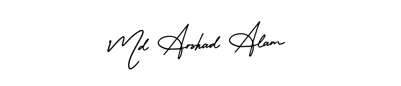Design your own signature with our free online signature maker. With this signature software, you can create a handwritten (AmerikaSignatureDemo-Regular) signature for name Md Arshad Alam. Md Arshad Alam signature style 3 images and pictures png
