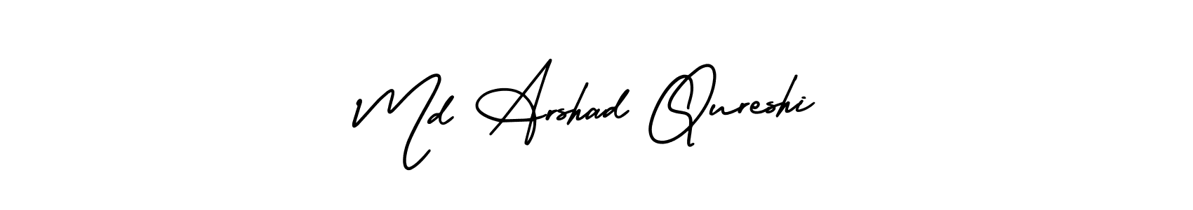 How to make Md Arshad Qureshi name signature. Use AmerikaSignatureDemo-Regular style for creating short signs online. This is the latest handwritten sign. Md Arshad Qureshi signature style 3 images and pictures png