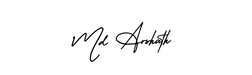 This is the best signature style for the Md Arshath name. Also you like these signature font (AmerikaSignatureDemo-Regular). Mix name signature. Md Arshath signature style 3 images and pictures png