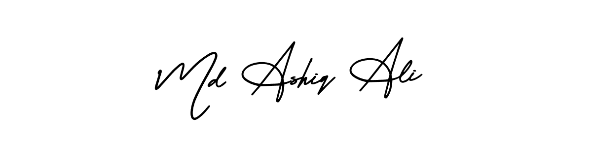 Use a signature maker to create a handwritten signature online. With this signature software, you can design (AmerikaSignatureDemo-Regular) your own signature for name Md Ashiq Ali. Md Ashiq Ali signature style 3 images and pictures png
