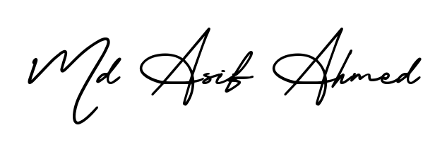 You can use this online signature creator to create a handwritten signature for the name Md Asif Ahmed. This is the best online autograph maker. Md Asif Ahmed signature style 3 images and pictures png