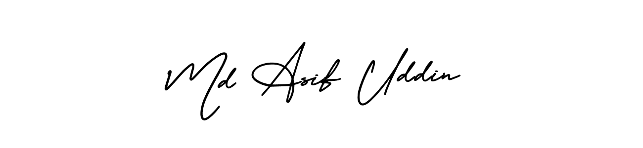 AmerikaSignatureDemo-Regular is a professional signature style that is perfect for those who want to add a touch of class to their signature. It is also a great choice for those who want to make their signature more unique. Get Md Asif Uddin name to fancy signature for free. Md Asif Uddin signature style 3 images and pictures png