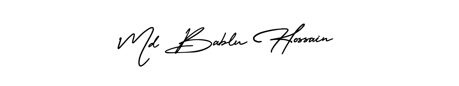 Design your own signature with our free online signature maker. With this signature software, you can create a handwritten (AmerikaSignatureDemo-Regular) signature for name Md Bablu Hossain. Md Bablu Hossain signature style 3 images and pictures png
