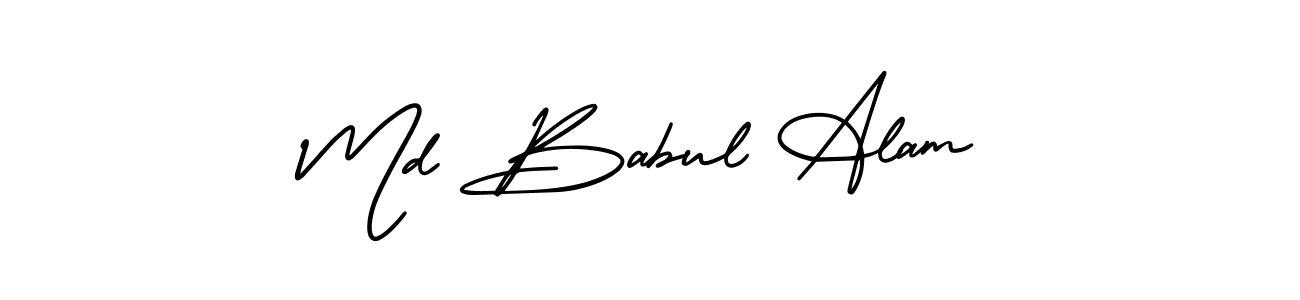 Make a beautiful signature design for name Md Babul Alam. With this signature (AmerikaSignatureDemo-Regular) style, you can create a handwritten signature for free. Md Babul Alam signature style 3 images and pictures png