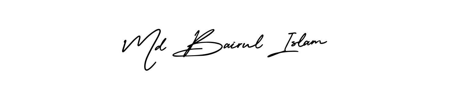 How to make Md Bairul Islam signature? AmerikaSignatureDemo-Regular is a professional autograph style. Create handwritten signature for Md Bairul Islam name. Md Bairul Islam signature style 3 images and pictures png