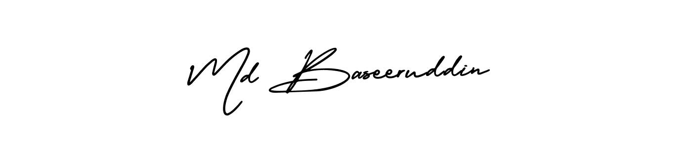 Make a beautiful signature design for name Md Baseeruddin. Use this online signature maker to create a handwritten signature for free. Md Baseeruddin signature style 3 images and pictures png