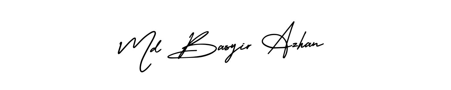 How to Draw Md Basyir Azhan signature style? AmerikaSignatureDemo-Regular is a latest design signature styles for name Md Basyir Azhan. Md Basyir Azhan signature style 3 images and pictures png