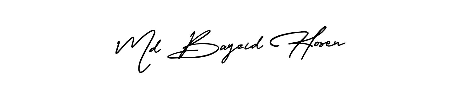 Use a signature maker to create a handwritten signature online. With this signature software, you can design (AmerikaSignatureDemo-Regular) your own signature for name Md Bayzid Hosen. Md Bayzid Hosen signature style 3 images and pictures png