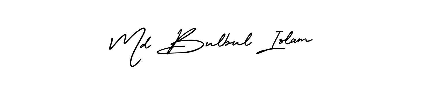 Use a signature maker to create a handwritten signature online. With this signature software, you can design (AmerikaSignatureDemo-Regular) your own signature for name Md Bulbul Islam. Md Bulbul Islam signature style 3 images and pictures png