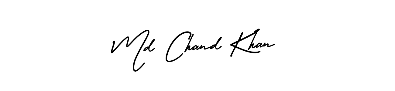 Md Chand Khan stylish signature style. Best Handwritten Sign (AmerikaSignatureDemo-Regular) for my name. Handwritten Signature Collection Ideas for my name Md Chand Khan. Md Chand Khan signature style 3 images and pictures png