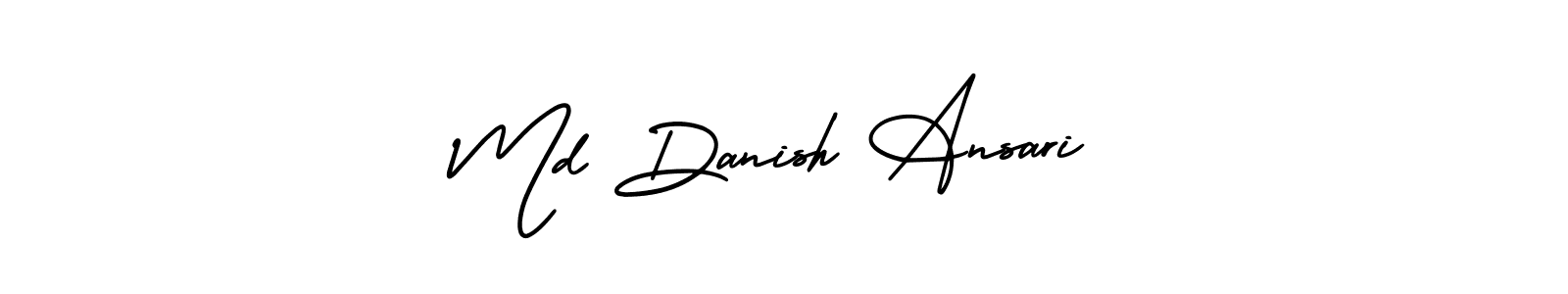 How to make Md Danish Ansari name signature. Use AmerikaSignatureDemo-Regular style for creating short signs online. This is the latest handwritten sign. Md Danish Ansari signature style 3 images and pictures png
