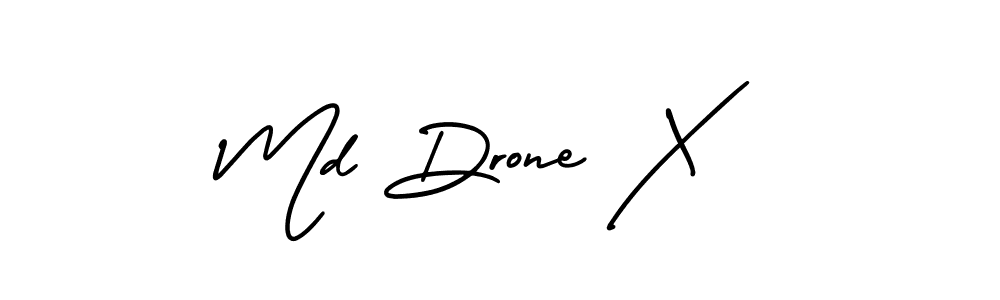 It looks lik you need a new signature style for name Md Drone X. Design unique handwritten (AmerikaSignatureDemo-Regular) signature with our free signature maker in just a few clicks. Md Drone X signature style 3 images and pictures png