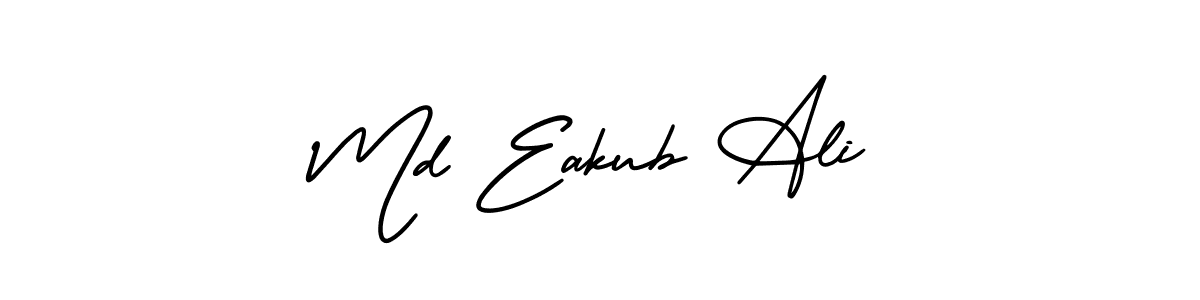 Make a beautiful signature design for name Md Eakub Ali. With this signature (AmerikaSignatureDemo-Regular) style, you can create a handwritten signature for free. Md Eakub Ali signature style 3 images and pictures png