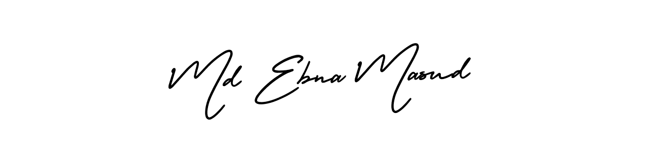 Design your own signature with our free online signature maker. With this signature software, you can create a handwritten (AmerikaSignatureDemo-Regular) signature for name Md Ebna Masud. Md Ebna Masud signature style 3 images and pictures png