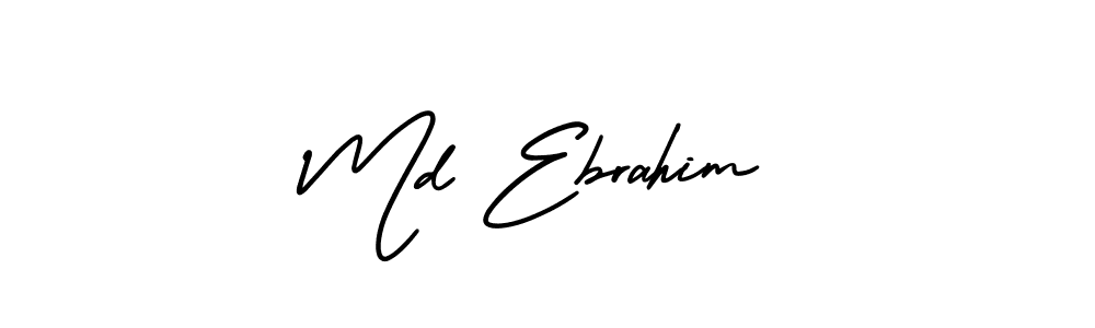 if you are searching for the best signature style for your name Md Ebrahim. so please give up your signature search. here we have designed multiple signature styles  using AmerikaSignatureDemo-Regular. Md Ebrahim signature style 3 images and pictures png