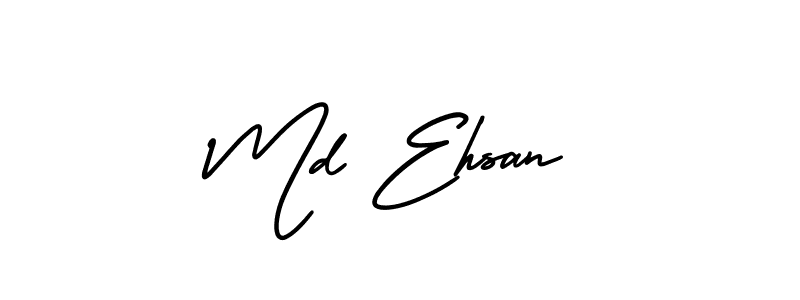 Create a beautiful signature design for name Md Ehsan. With this signature (AmerikaSignatureDemo-Regular) fonts, you can make a handwritten signature for free. Md Ehsan signature style 3 images and pictures png