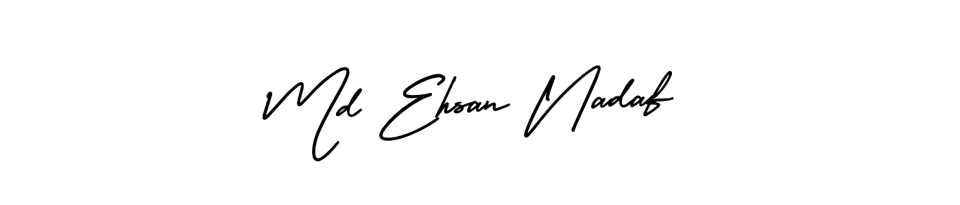 How to make Md Ehsan Nadaf name signature. Use AmerikaSignatureDemo-Regular style for creating short signs online. This is the latest handwritten sign. Md Ehsan Nadaf signature style 3 images and pictures png