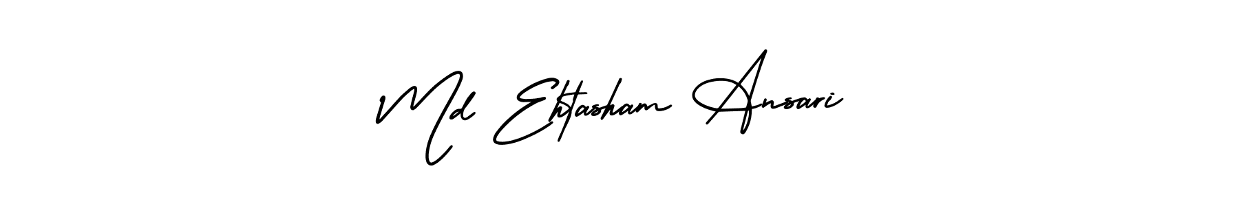 Design your own signature with our free online signature maker. With this signature software, you can create a handwritten (AmerikaSignatureDemo-Regular) signature for name Md Ehtasham Ansari. Md Ehtasham Ansari signature style 3 images and pictures png