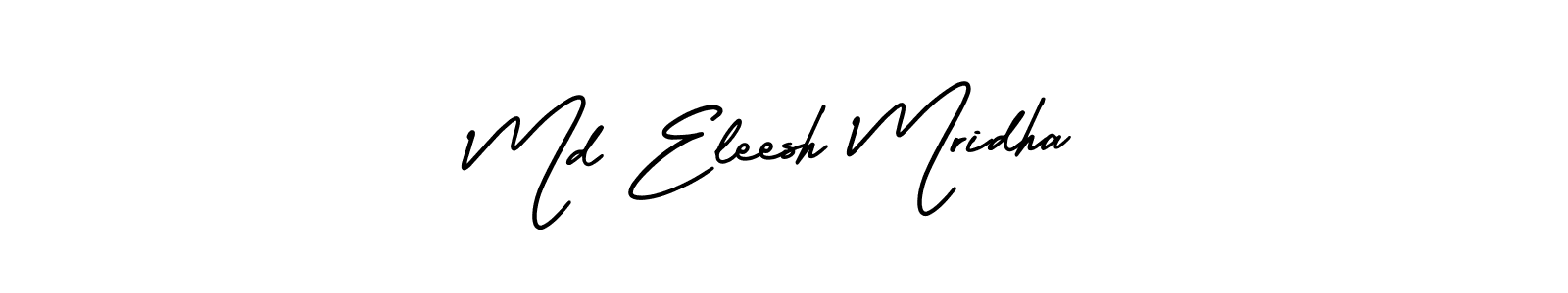 How to Draw Md Eleesh Mridha signature style? AmerikaSignatureDemo-Regular is a latest design signature styles for name Md Eleesh Mridha. Md Eleesh Mridha signature style 3 images and pictures png