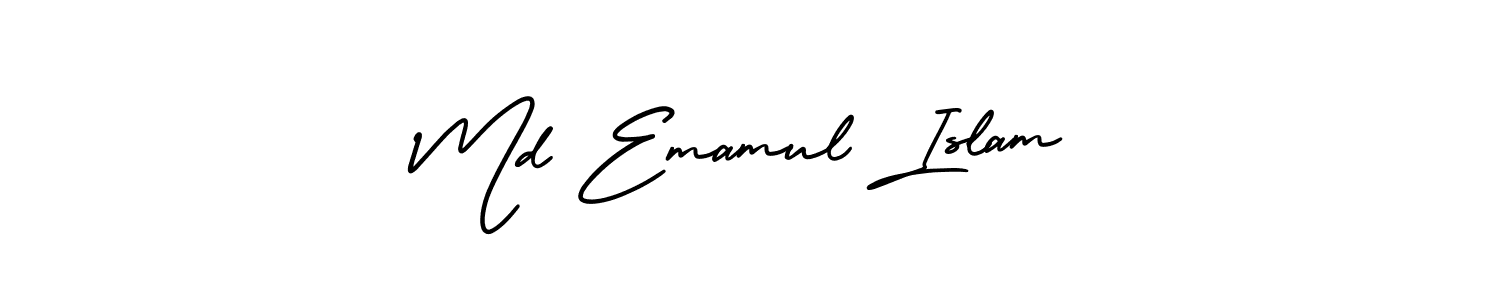 How to Draw Md Emamul Islam signature style? AmerikaSignatureDemo-Regular is a latest design signature styles for name Md Emamul Islam. Md Emamul Islam signature style 3 images and pictures png