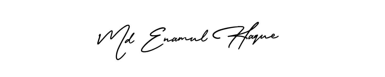 Also You can easily find your signature by using the search form. We will create Md Enamul Haque name handwritten signature images for you free of cost using AmerikaSignatureDemo-Regular sign style. Md Enamul Haque signature style 3 images and pictures png