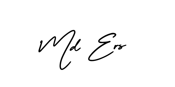 Make a beautiful signature design for name Md Ers. With this signature (AmerikaSignatureDemo-Regular) style, you can create a handwritten signature for free. Md Ers signature style 3 images and pictures png