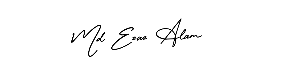 Make a beautiful signature design for name Md Ezaz Alam. With this signature (AmerikaSignatureDemo-Regular) style, you can create a handwritten signature for free. Md Ezaz Alam signature style 3 images and pictures png