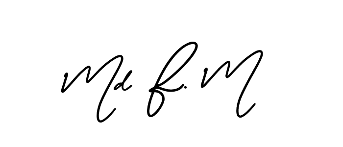 Also we have Md F. M name is the best signature style. Create professional handwritten signature collection using AmerikaSignatureDemo-Regular autograph style. Md F. M signature style 3 images and pictures png