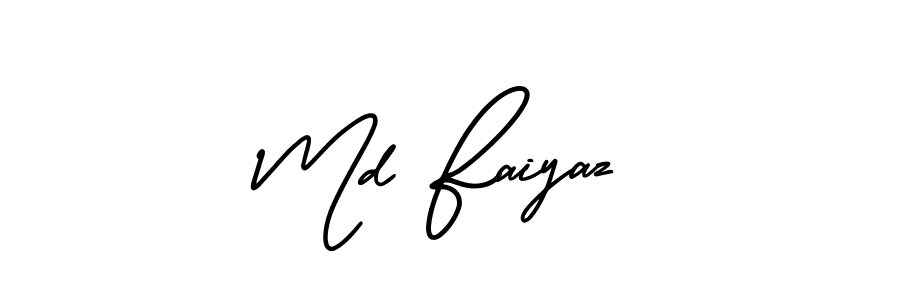 Make a beautiful signature design for name Md Faiyaz. With this signature (AmerikaSignatureDemo-Regular) style, you can create a handwritten signature for free. Md Faiyaz signature style 3 images and pictures png