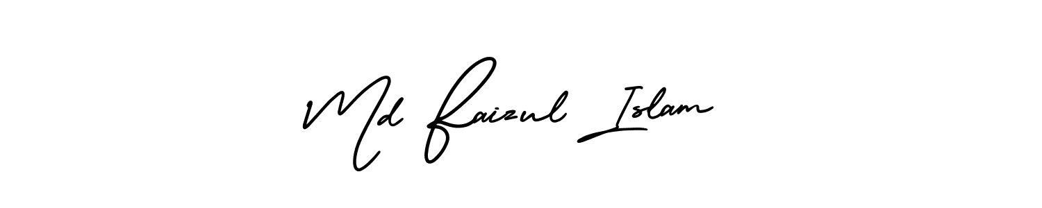 Md Faizul Islam stylish signature style. Best Handwritten Sign (AmerikaSignatureDemo-Regular) for my name. Handwritten Signature Collection Ideas for my name Md Faizul Islam. Md Faizul Islam signature style 3 images and pictures png