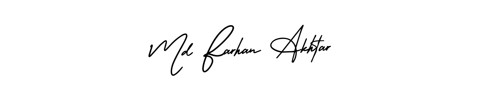 Make a beautiful signature design for name Md Farhan Akhtar. With this signature (AmerikaSignatureDemo-Regular) style, you can create a handwritten signature for free. Md Farhan Akhtar signature style 3 images and pictures png