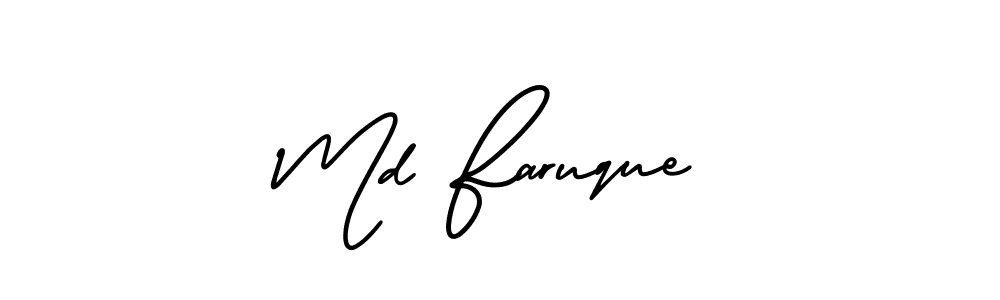 Similarly AmerikaSignatureDemo-Regular is the best handwritten signature design. Signature creator online .You can use it as an online autograph creator for name Md Faruque. Md Faruque signature style 3 images and pictures png