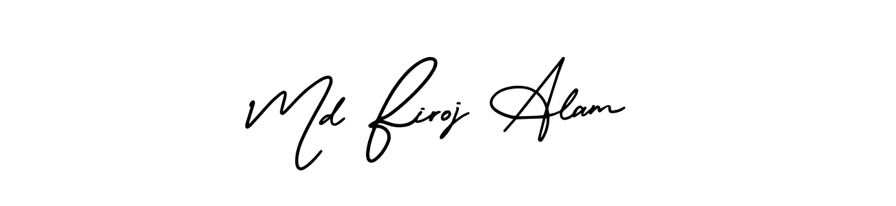 How to Draw Md Firoj Alam signature style? AmerikaSignatureDemo-Regular is a latest design signature styles for name Md Firoj Alam. Md Firoj Alam signature style 3 images and pictures png