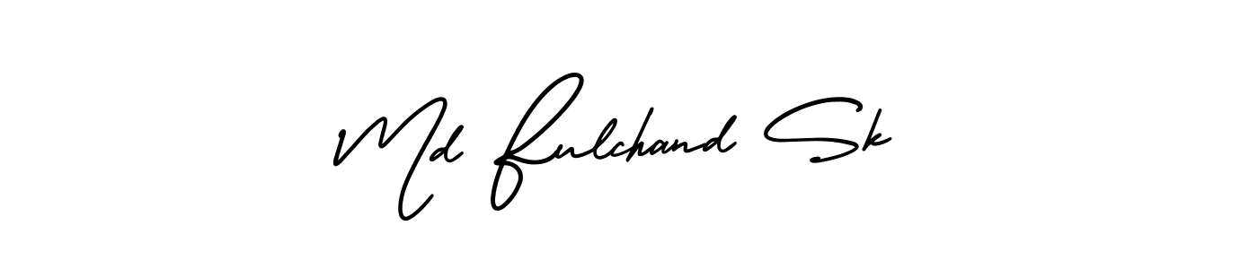 Use a signature maker to create a handwritten signature online. With this signature software, you can design (AmerikaSignatureDemo-Regular) your own signature for name Md Fulchand Sk. Md Fulchand Sk signature style 3 images and pictures png