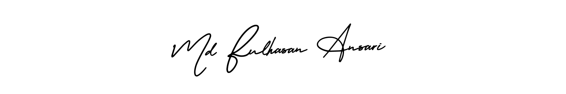 How to make Md Fulhasan Ansari name signature. Use AmerikaSignatureDemo-Regular style for creating short signs online. This is the latest handwritten sign. Md Fulhasan Ansari signature style 3 images and pictures png