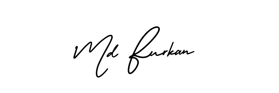 It looks lik you need a new signature style for name Md Furkan. Design unique handwritten (AmerikaSignatureDemo-Regular) signature with our free signature maker in just a few clicks. Md Furkan signature style 3 images and pictures png