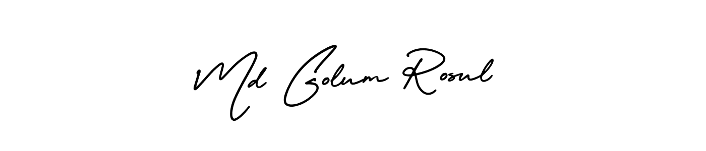 Make a short Md Golum Rosul signature style. Manage your documents anywhere anytime using AmerikaSignatureDemo-Regular. Create and add eSignatures, submit forms, share and send files easily. Md Golum Rosul signature style 3 images and pictures png