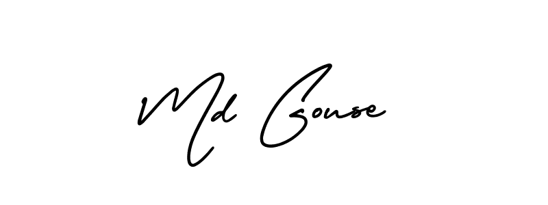 Create a beautiful signature design for name Md Gouse. With this signature (AmerikaSignatureDemo-Regular) fonts, you can make a handwritten signature for free. Md Gouse signature style 3 images and pictures png