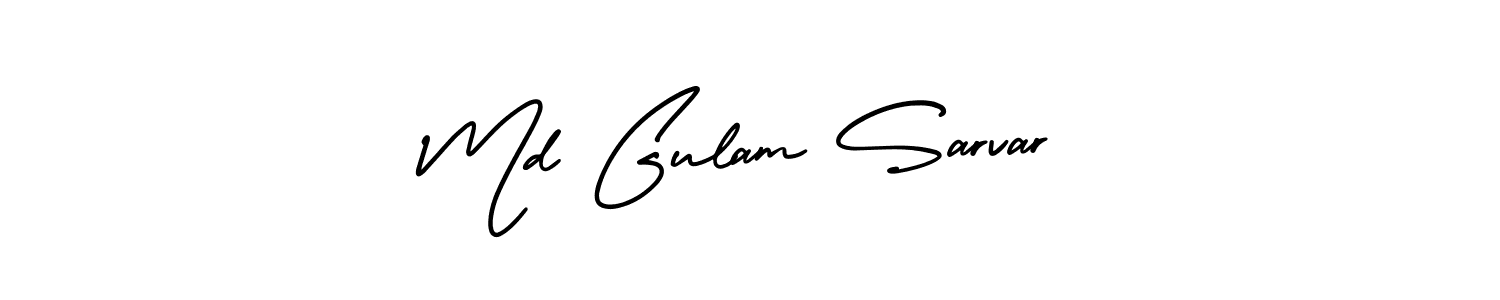 Md Gulam Sarvar stylish signature style. Best Handwritten Sign (AmerikaSignatureDemo-Regular) for my name. Handwritten Signature Collection Ideas for my name Md Gulam Sarvar. Md Gulam Sarvar signature style 3 images and pictures png