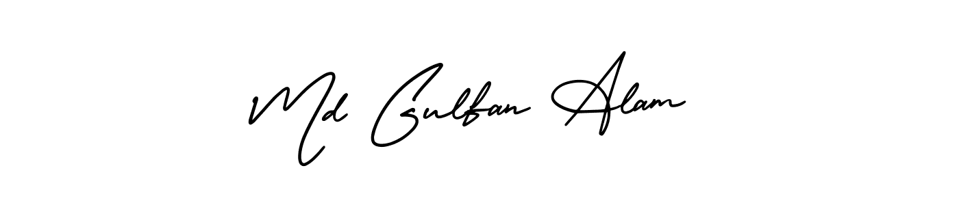 Design your own signature with our free online signature maker. With this signature software, you can create a handwritten (AmerikaSignatureDemo-Regular) signature for name Md Gulfan Alam. Md Gulfan Alam signature style 3 images and pictures png